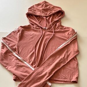 Ardene Dusty Pink Hoodie with White Accents